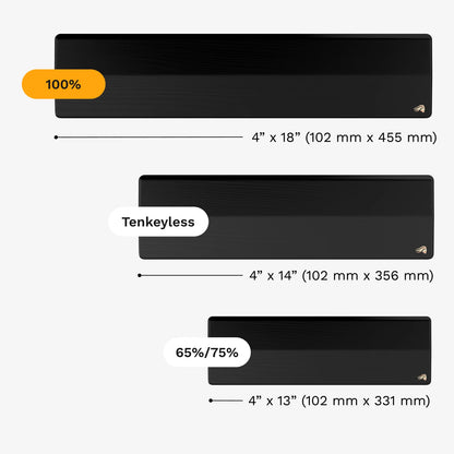 Ergonomic wooden ergonomic footprint for gmmk 3 keyboards