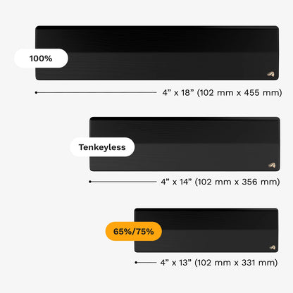 Ergonomic wooden ergonomic footprint for gmmk 3 keyboards