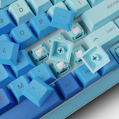 Glorious GPBT ANSI Sublimated Mechanical Keyboard Keycaps (Ocean) 114-Keys