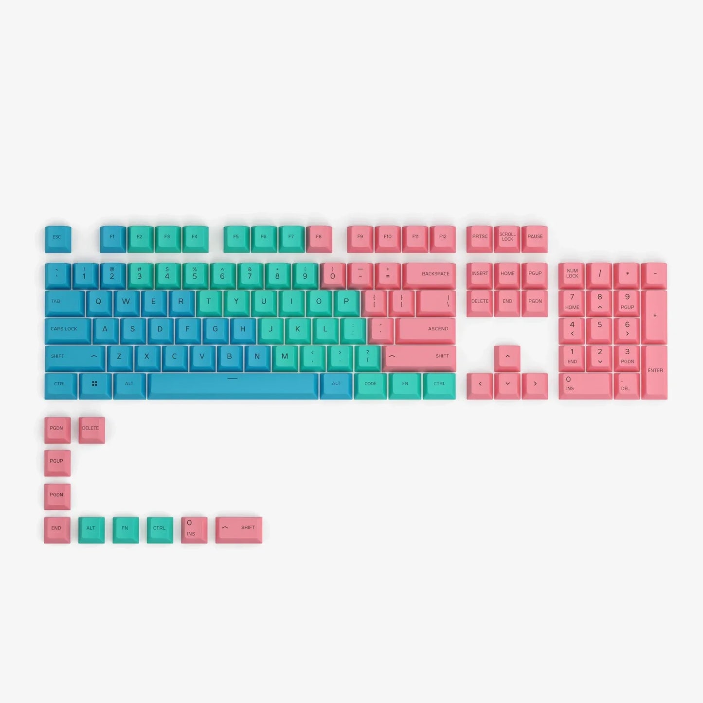 Keycaps in pastel taint