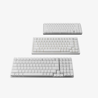 Keycaps PBT Arctic White Dye Sublimated - Premium Cherry profil