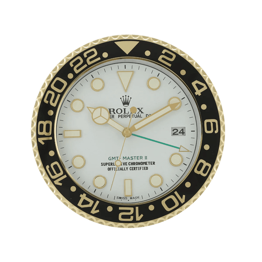 ساعة الحائط الفاخرة - مستوحاة من Rolex GMT Master II لشركة Watches Actusiass