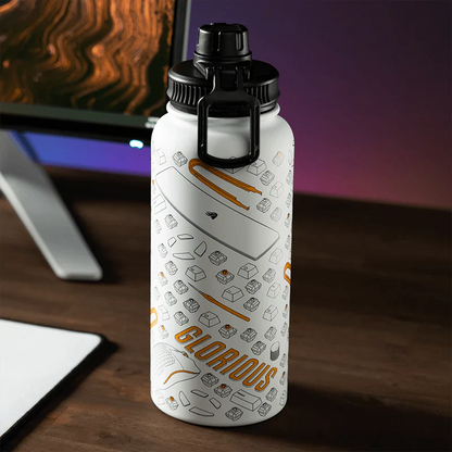 GLXA GLORIOUS INSULATED WATER BOTTLE (1L) - White