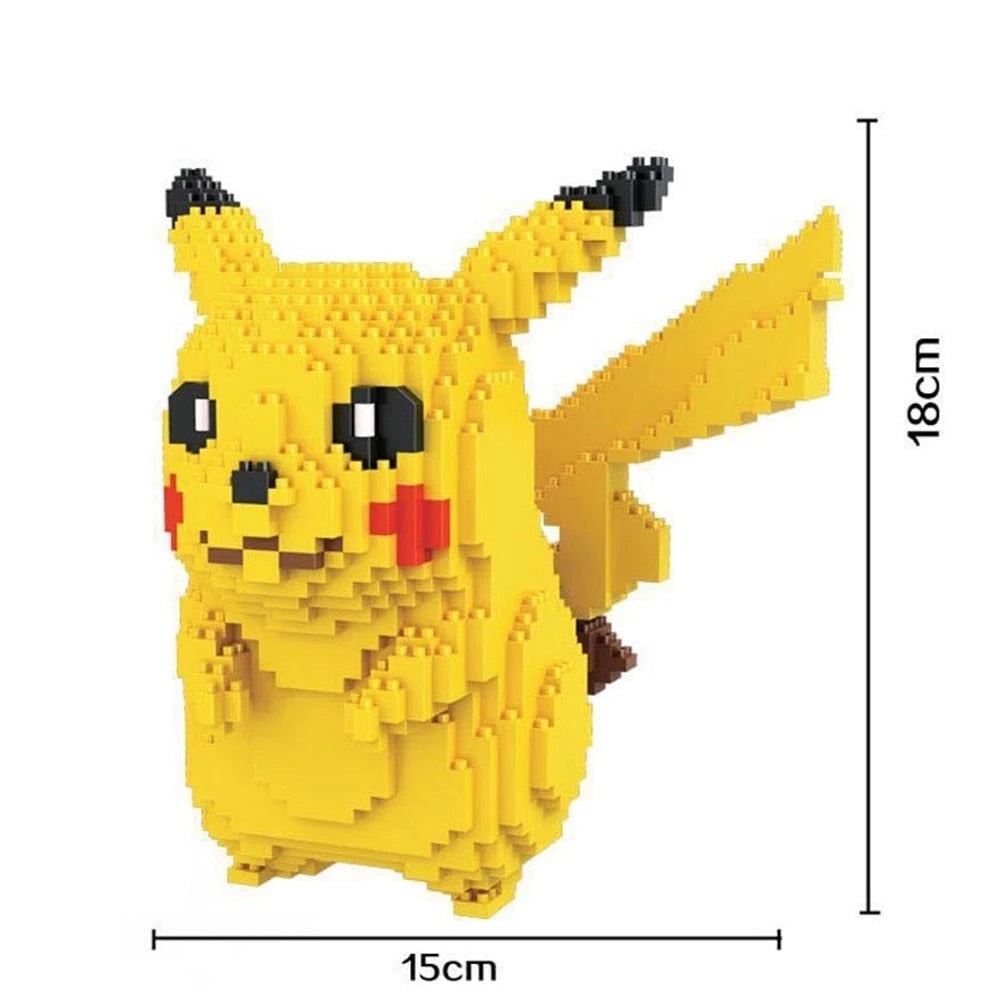 Kit de Construction Pikachu Magic Blocks - 1650 Pièces