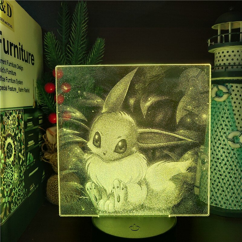 3D LED Hologramm Nachtlampe Pokémon Evoli Eevee kaufen