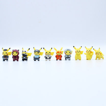 Collection de 10 Figurines Pikachu Éblouissantes