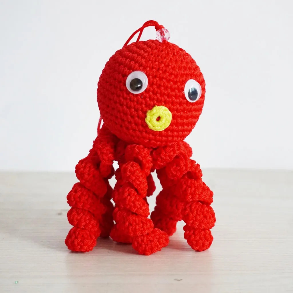 Peluche Pieuvre Crochet - Douceur Marine et Écologique