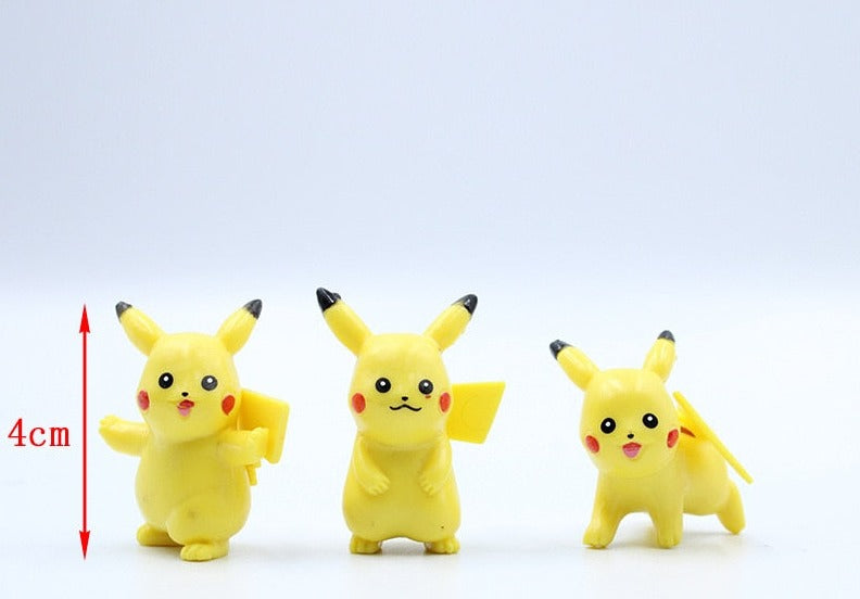 Collection de 10 Figurines Pikachu Éblouissantes