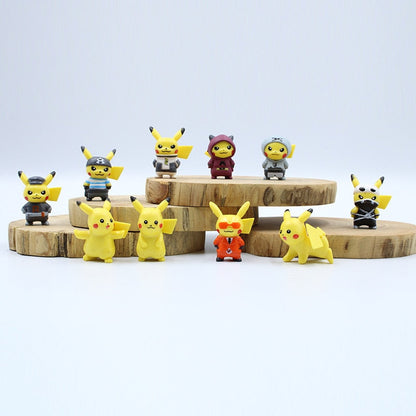 Collection de 10 Figurines Pikachu Éblouissantes