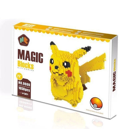 Kit de Construction Pikachu Magic Blocks - 1650 Pièces