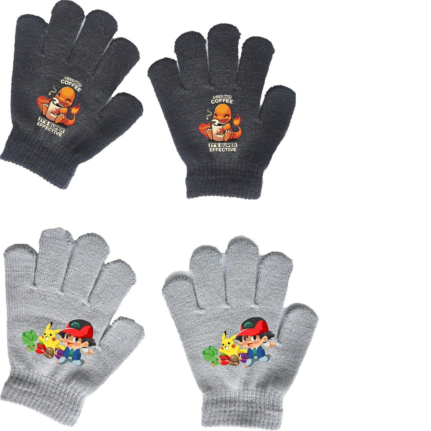 Gants Pokémon pour Enfants - Confort et Style Hivernal