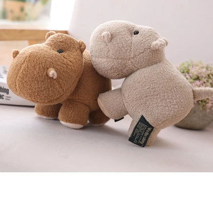 Doudou Hippopotame Marron en PelucheGéante®