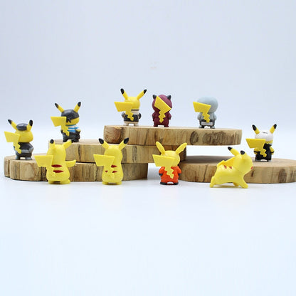 Collection de 10 Figurines Pikachu Éblouissantes