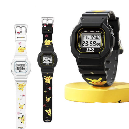 Montre Digitale Pokémon Pikachu avec Éclairage et Résistance à l'Eau