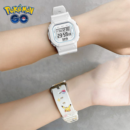 Montre Digitale Pokémon Pikachu avec Éclairage et Résistance à l'Eau