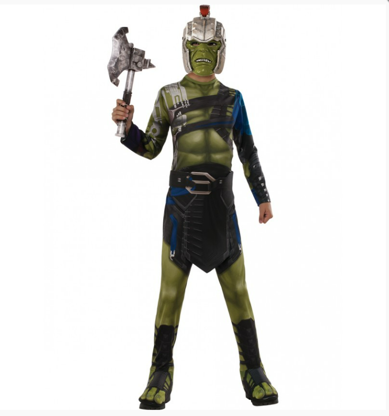 Costume Warrior Hulk Thor Ragnarok avec Masque et Ceinture