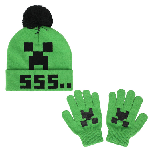 Tuque et Gants Creeper - Minecraft