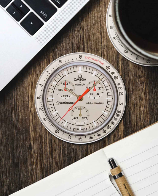 Dessous de Verre MoonSwatch Mission Jupiter - Base Non-Glissante en Silicone - Passeport Cases