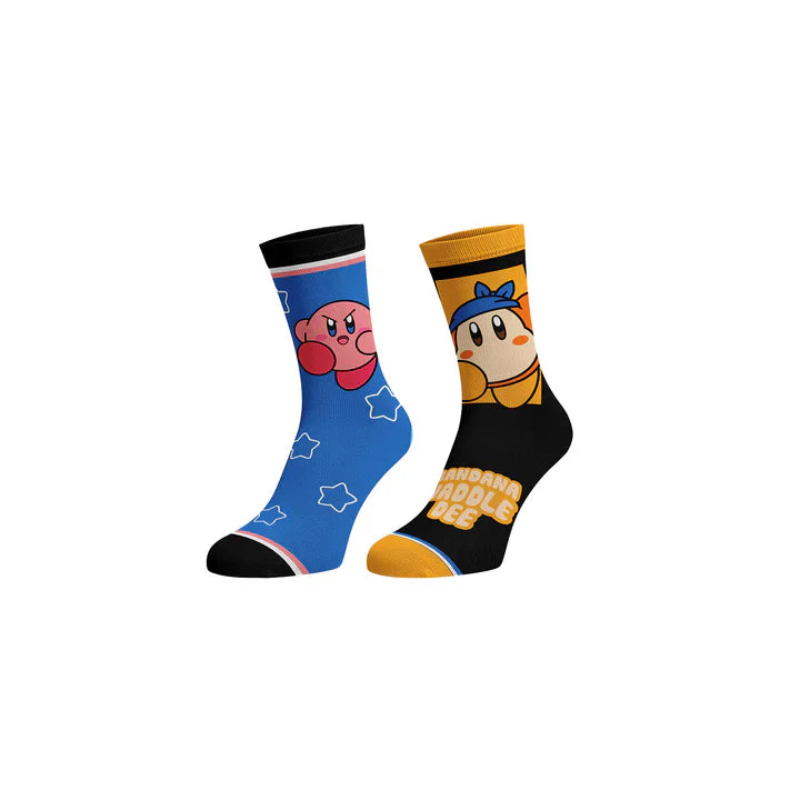 Chaussettes Tubulaires Kirby & Waddle Dee - 2 Paires