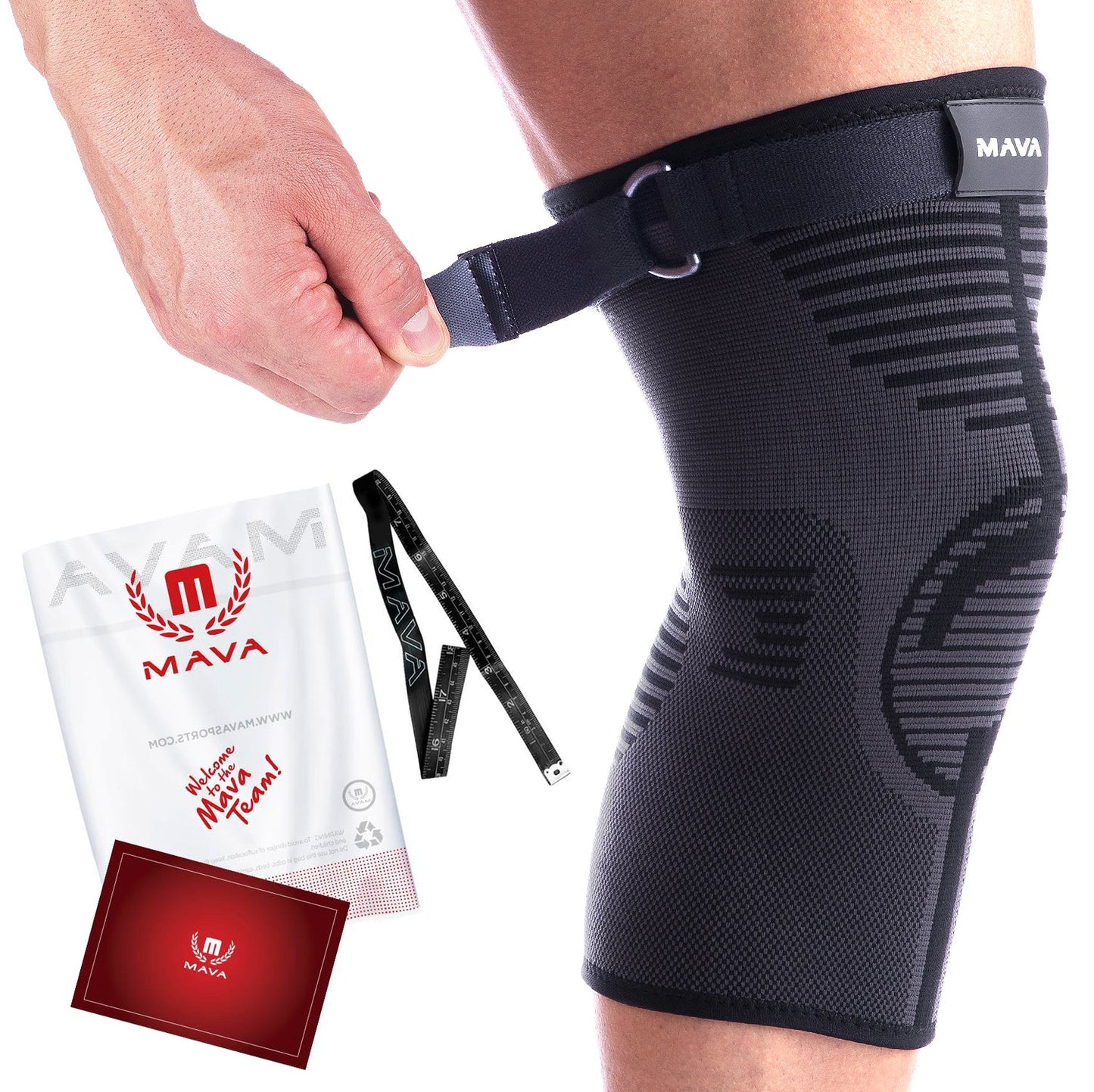 Genouillère Sport Mava - Compression et Soutien Optimal