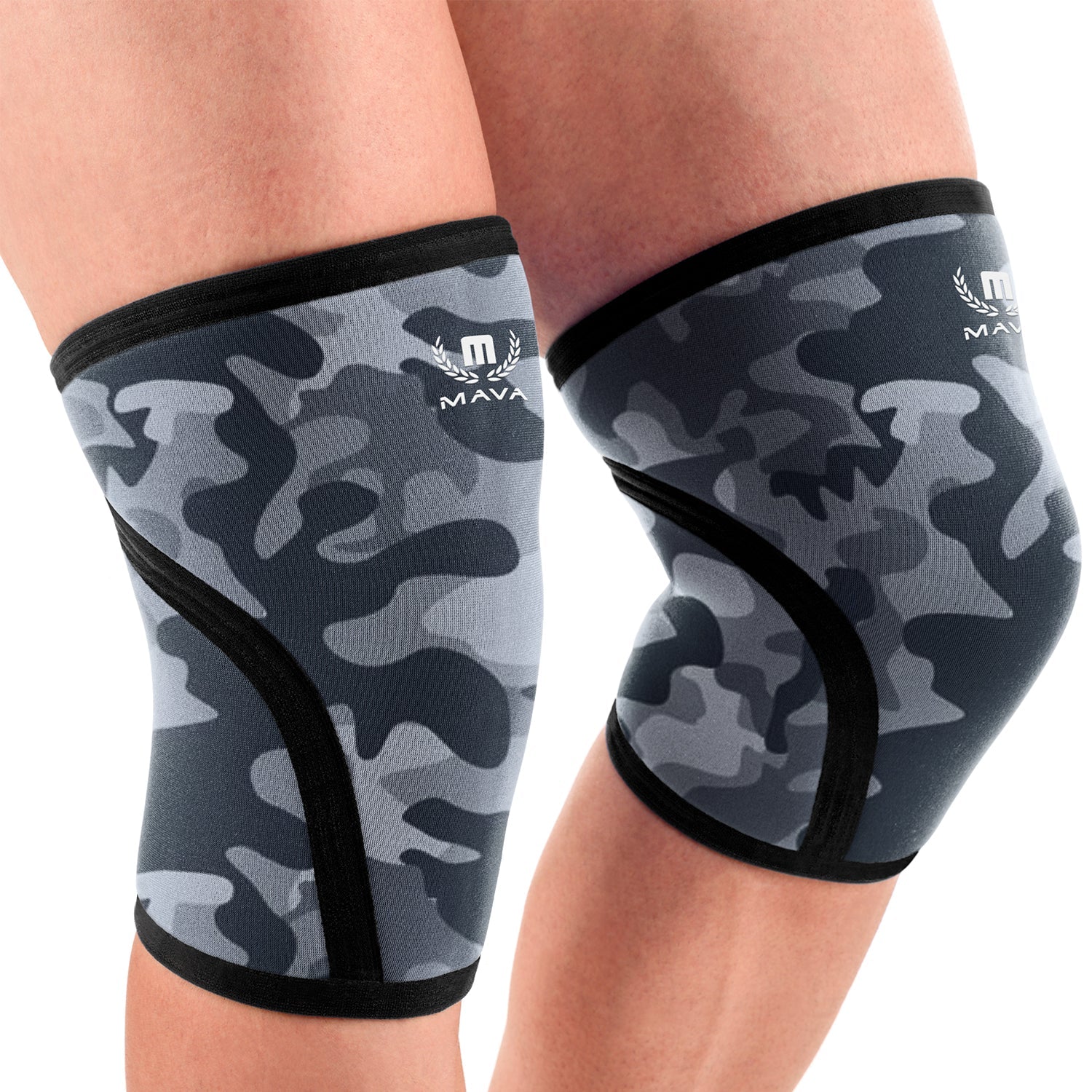 7mm KNEE SLEEVES (Pair)-Mava Sports