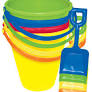 Large Pail with Shovel - Assorted Colors