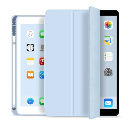 Coque en cuir antichoc avec adsorption magnétique pour iPad