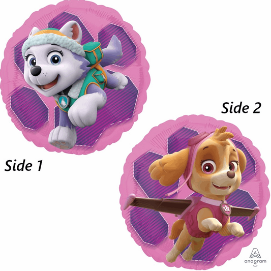 Ballon M.18'' Paw Patrol Skye & Everest pour enfants