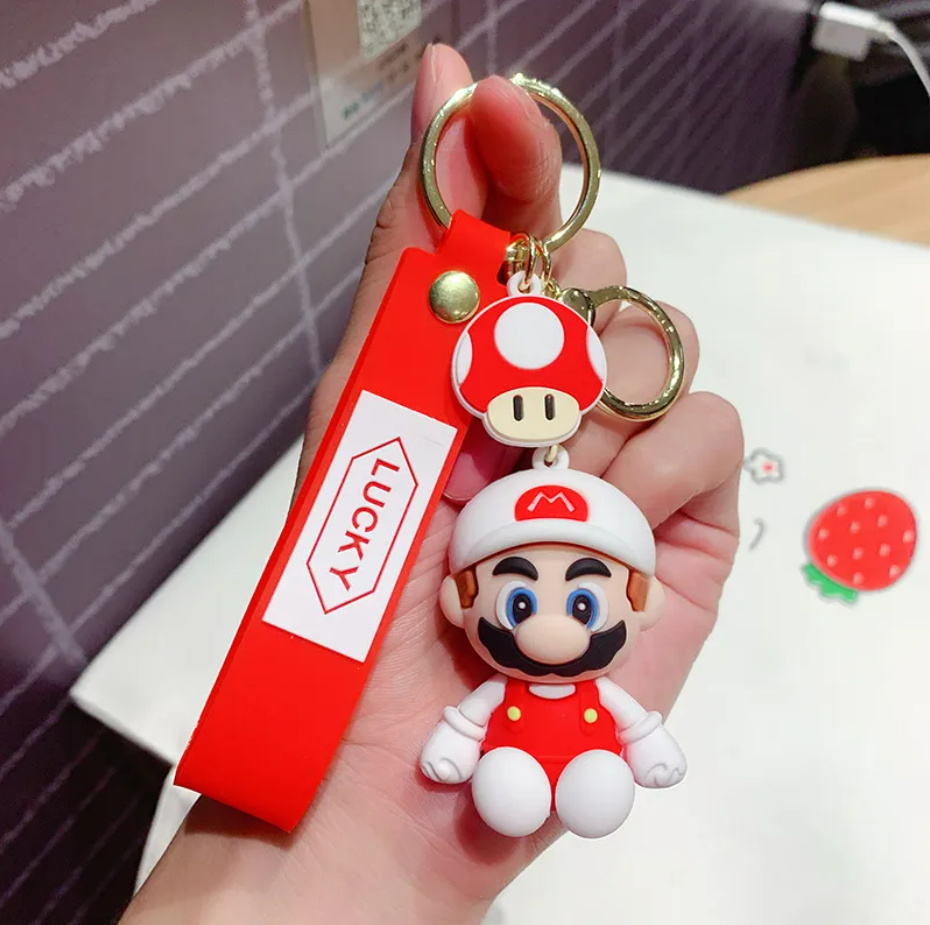 Porte-clé 3D Mario, un hommage ludique au héros des jeux vidéo.