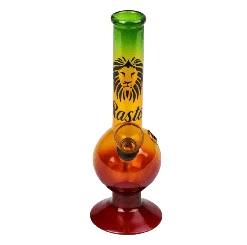 MINI BANG RASTA LION 16CM - Pipe à Eau Compacte au Design Rasta Élégant