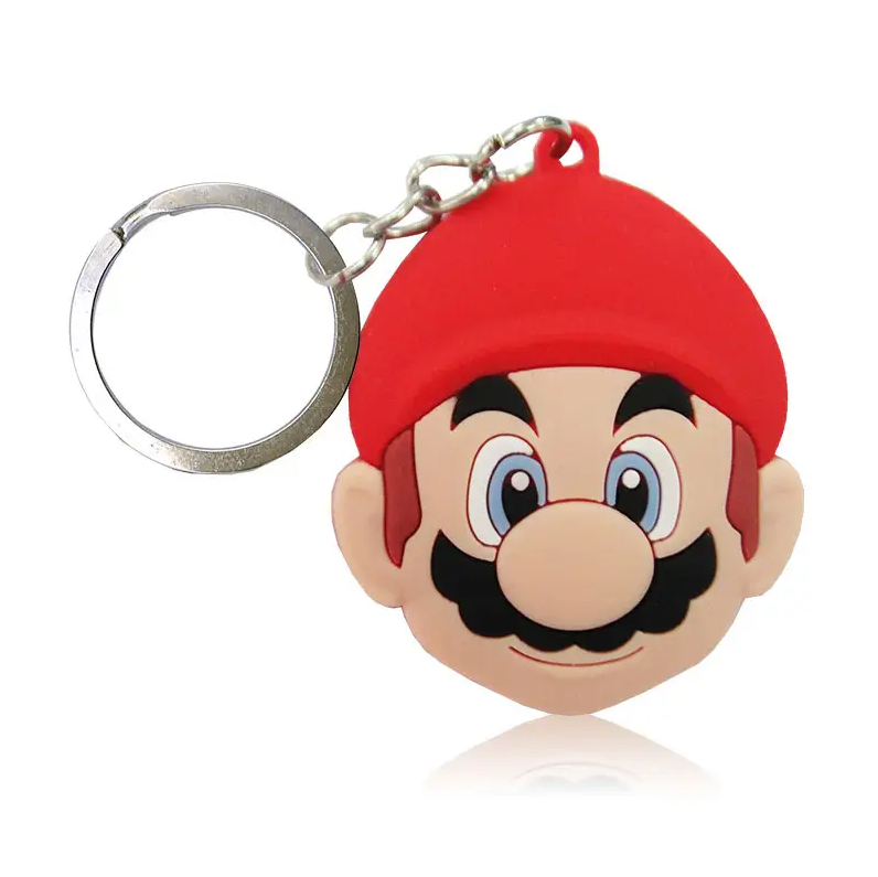 Porte-clé Mario Face - Montrez votre Passion pour Mario Bros