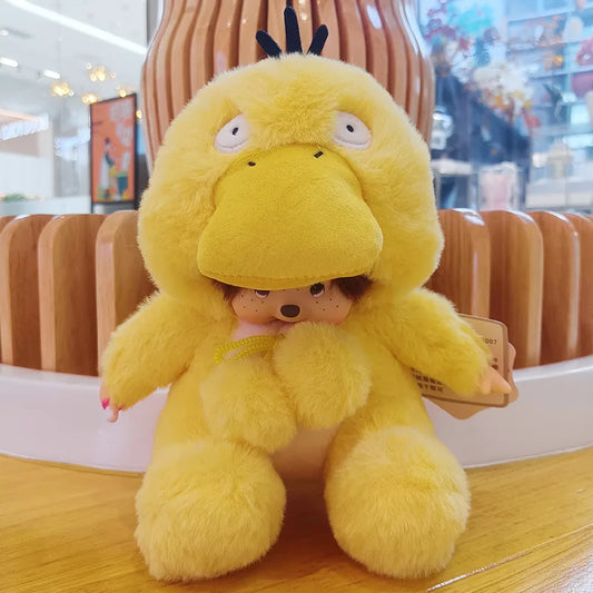 Monchhichi als Enton Psyduck Pokemon Cosplay Kuscheltier (ca. 20cm)