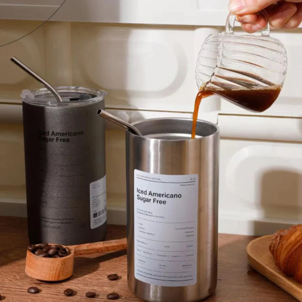 Mug Isotherme Élégant pour Passionnés de Café