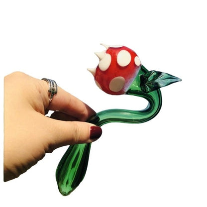 Pipe en Verre Fleur de Mario - L'accessoire incontournable pour les fans de l'univers vidéoludique