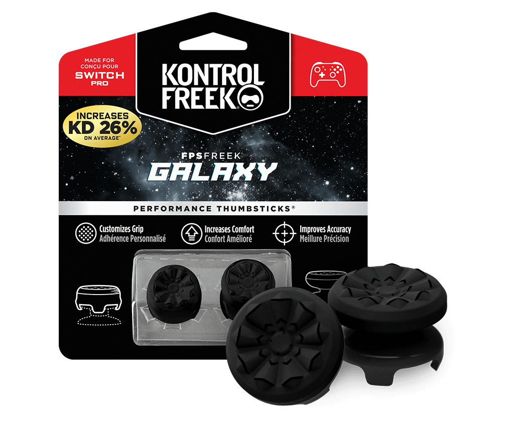 Black Galaxy Thumbsticks Nintendo Switch Pro Packaging