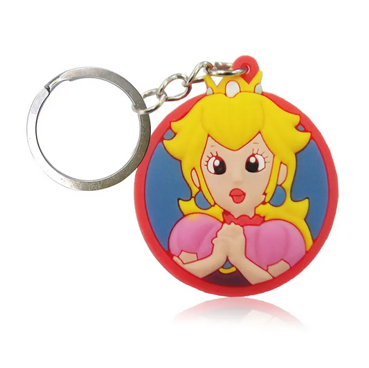 Porte-clé Peach Rond - Mario