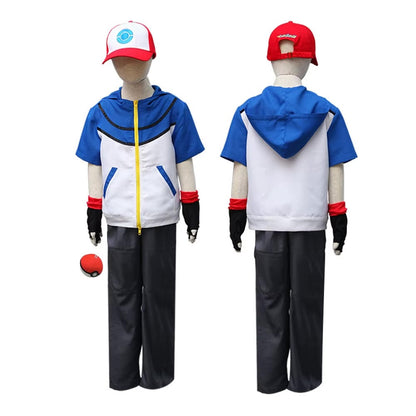 Costume de Cosplay Pokémon Trainer - 3 ou 5 pièces