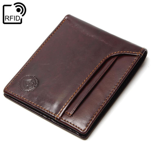 portefeuille RFID en cuir pour homme