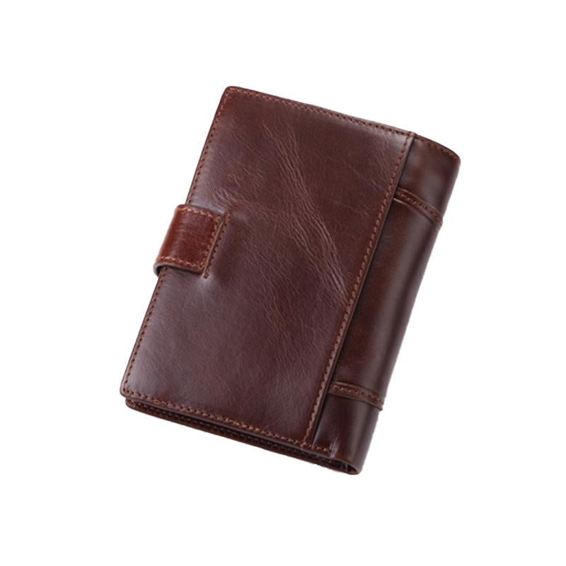 Portefeuille Vintage en Cuir de Vachette pour Homme