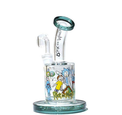 RIG EN VERRE RICK ET MORTY - Accessoires Fumeur 420 | Professionnels de Bangs, Pipe a Eau et CBD