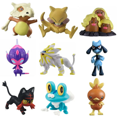 Tomy WCT Pokemon Figuren Pikachu Piplup Vulpix Meowth Cubone Marshadow Axew Keldeo ca. 4cm