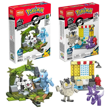 MEGA Pokemon Klemm-Baustein Sets (Zigzachs und Machollo oder Mauzi und Toxel)