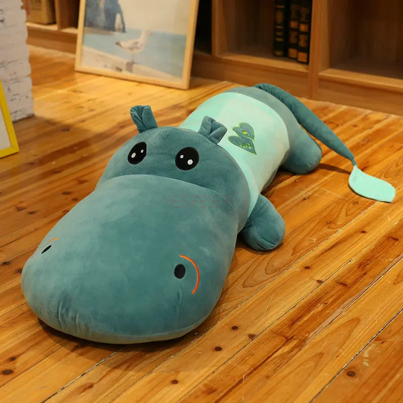 peluche-hippopotame-vert