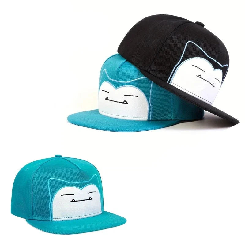 Tolle Relaxo Snorlax Baseball Cap in Schwarz oder Grün für Erwachsene