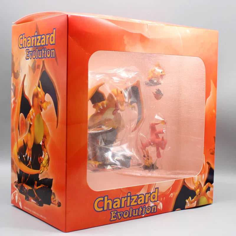 Figurine Évolution Charizard Glurak 13 cm