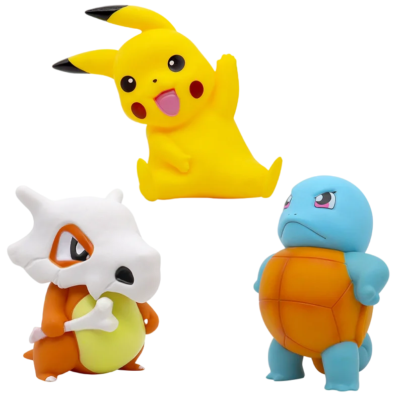 Figurine d'Action Pokémon 16 cm - Pikachu, Cubone ou Squirtle