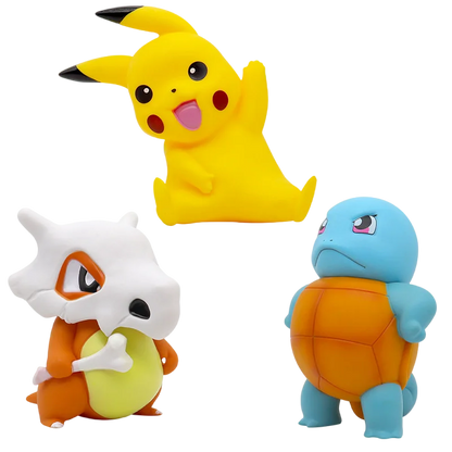 Figurine d'Action Pokémon 16 cm - Pikachu, Cubone ou Squirtle