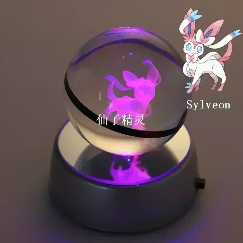 Kristall Pokeball mit 3D Effekt Realxo Mewtu Pikachu uvm. kaufen