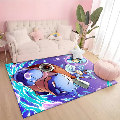 Tapis Aventure Pokémon avec Glurak, Bisasam et Turtok