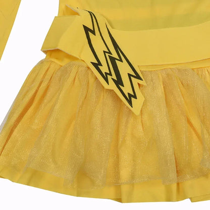 Süßes Pikachu Kleid für Kinder - Kostüm Cosplay Karneval Fasching